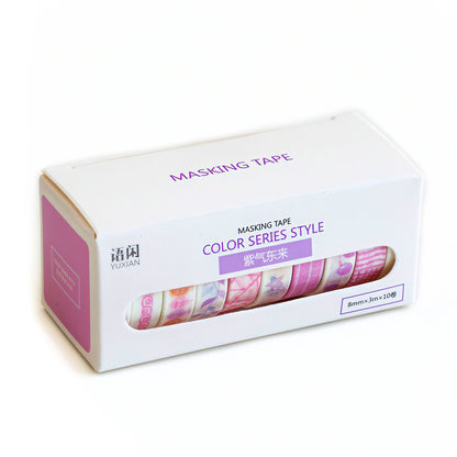 Colorful Patterns Washi Tape Set