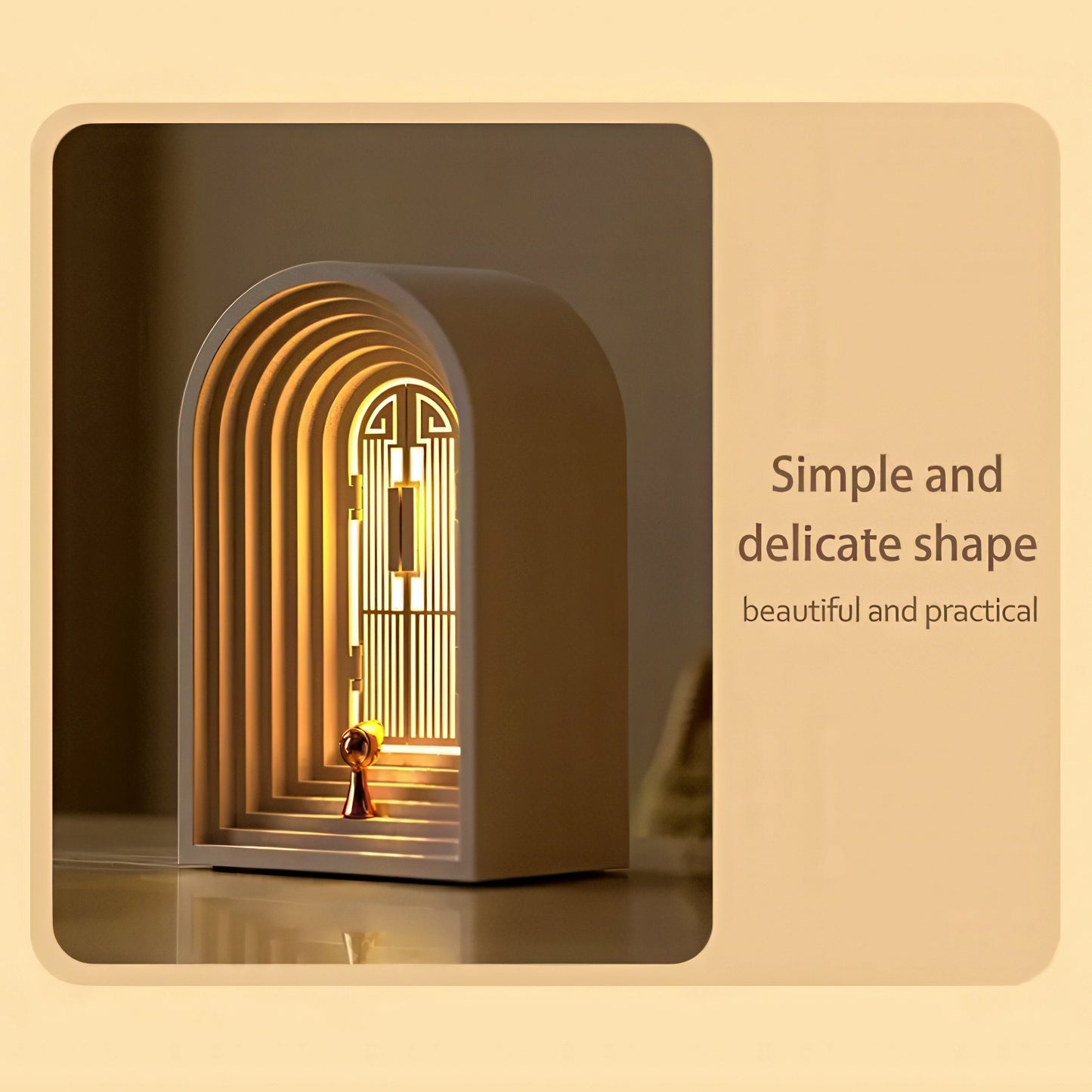 Rechargeable Nordic Style Nightlight with Bluetooth Speaker