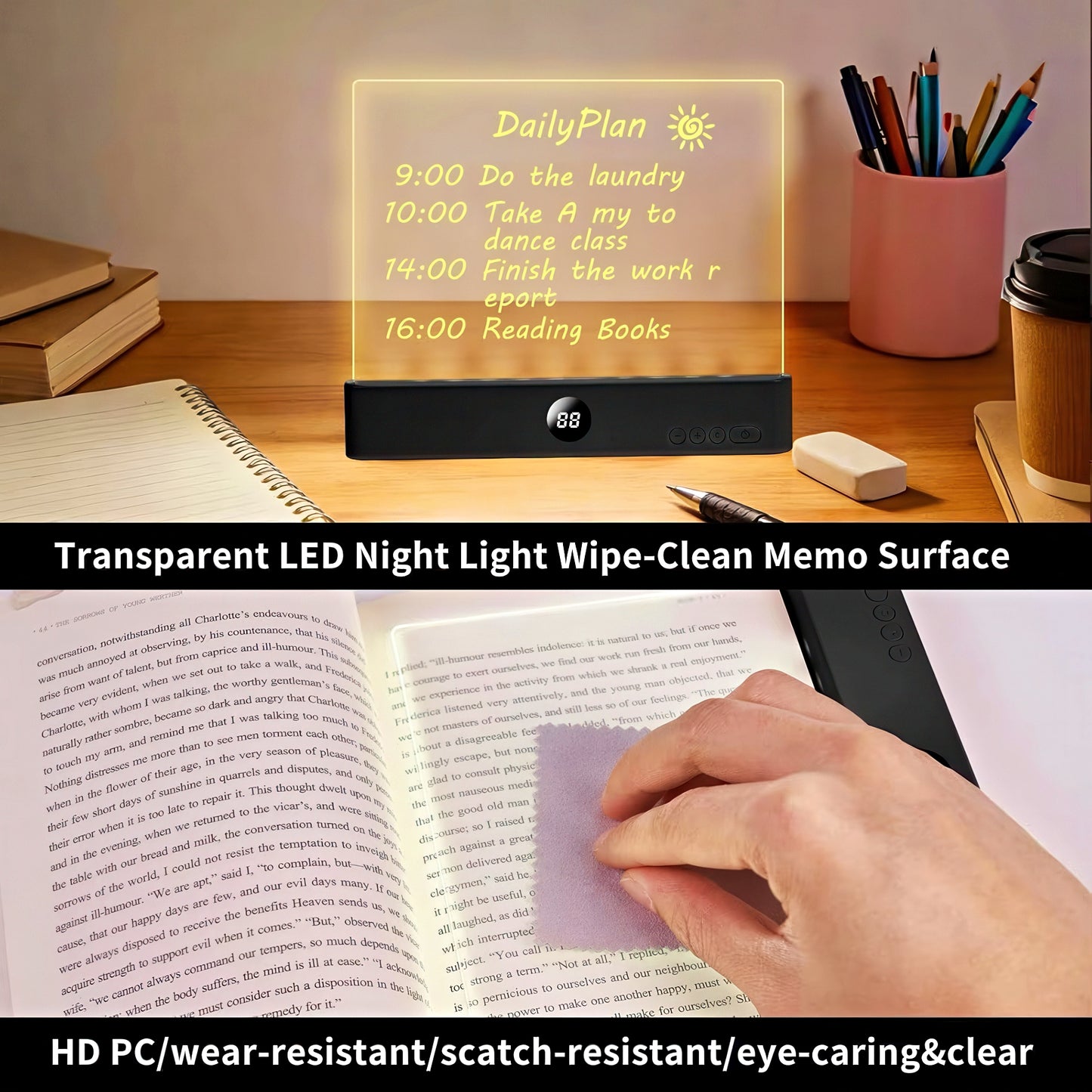 Flat Panel Night Vision Serene Light Reading Screen