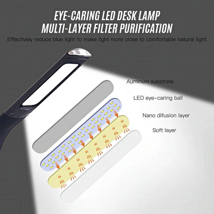 Eye Protection Desk Lamp with Digital Clock and Calendar
