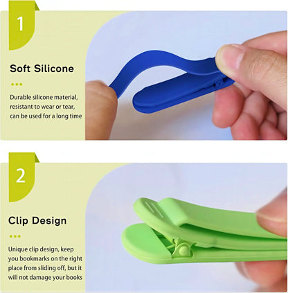 Colorful Smart Silicone Bookmark Set