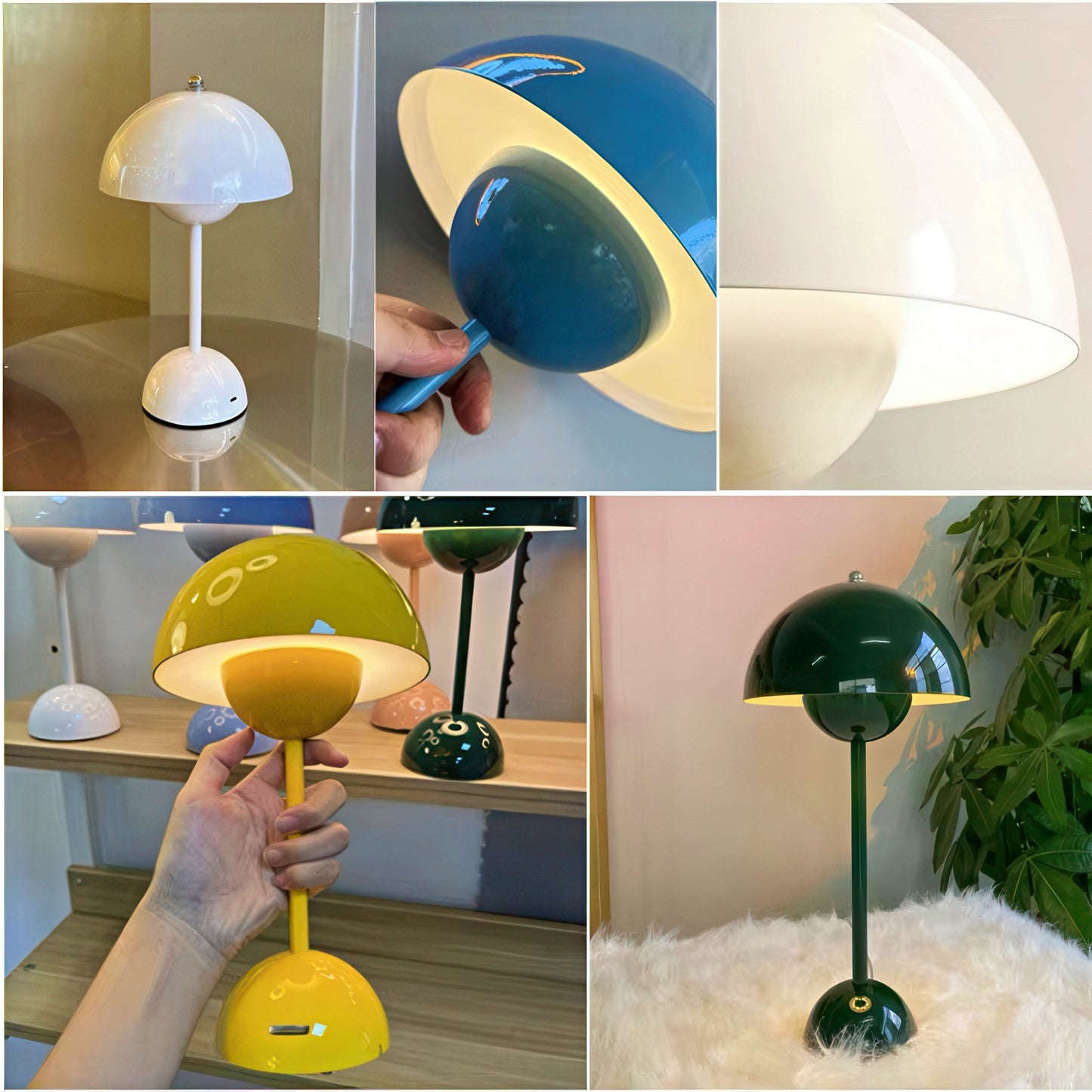 Mushroom Rechargeable LED Table Lamp