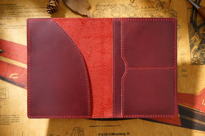 Dyed Cowhide Multifunctional Passport Holder