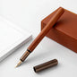 Retro Bronze Wooden Fountain Pen