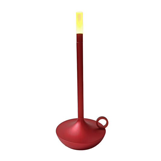 Rechargeable LED Table Lamp with Vintage Candle Design