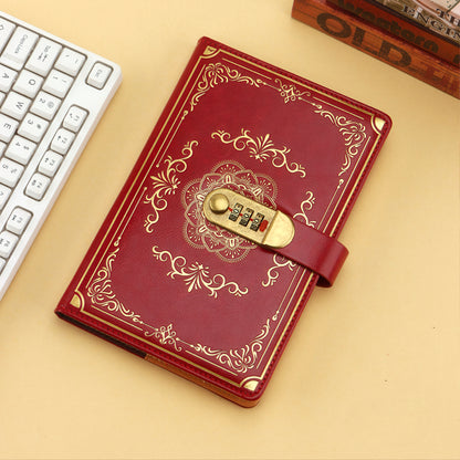 A5 Vintage Style Notebook with Combination Lock