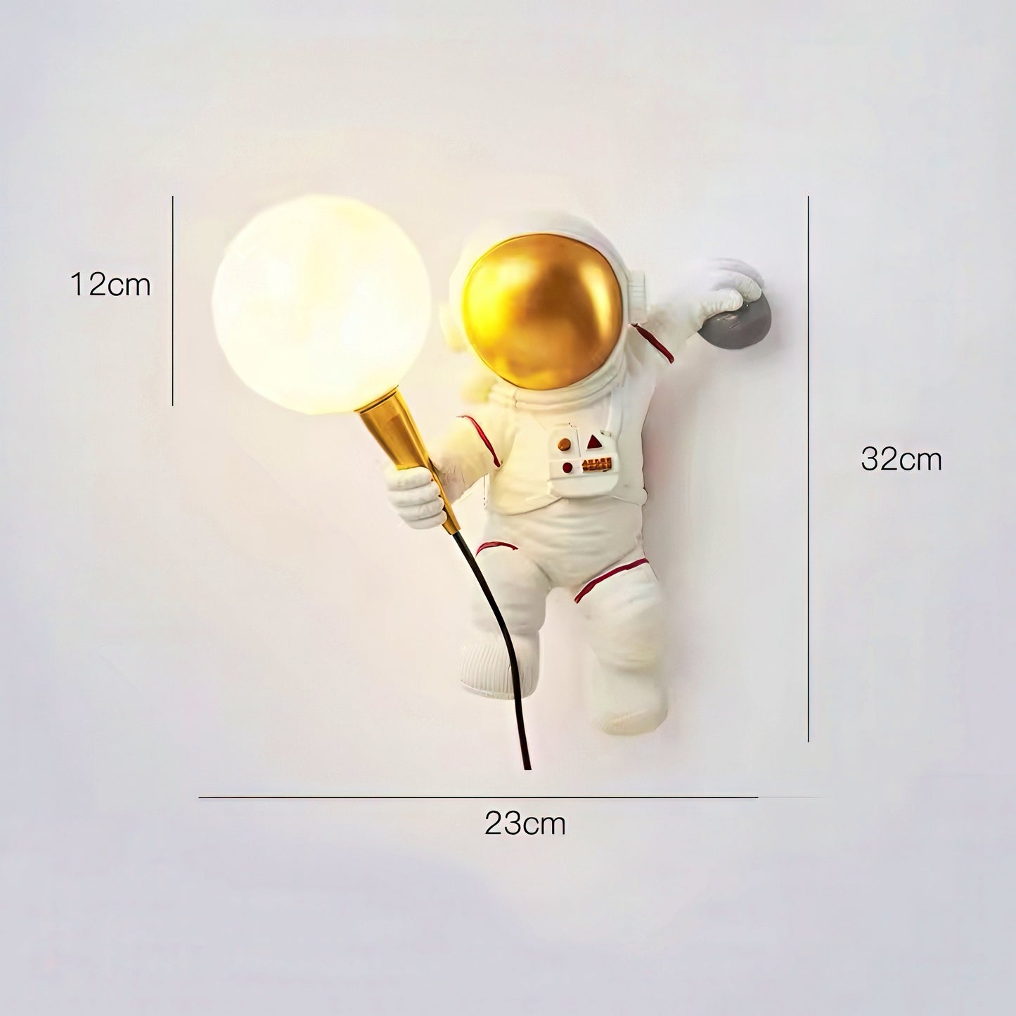 3D Astronaut Holding Moon Table Lamp