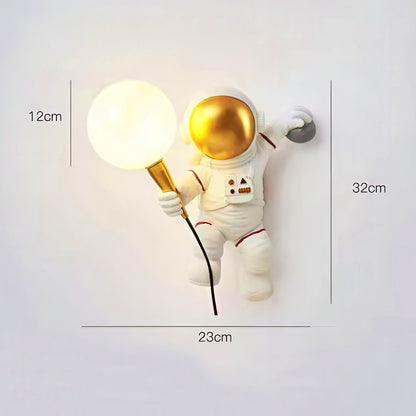 3D Astronaut Holding Moon Table Lamp