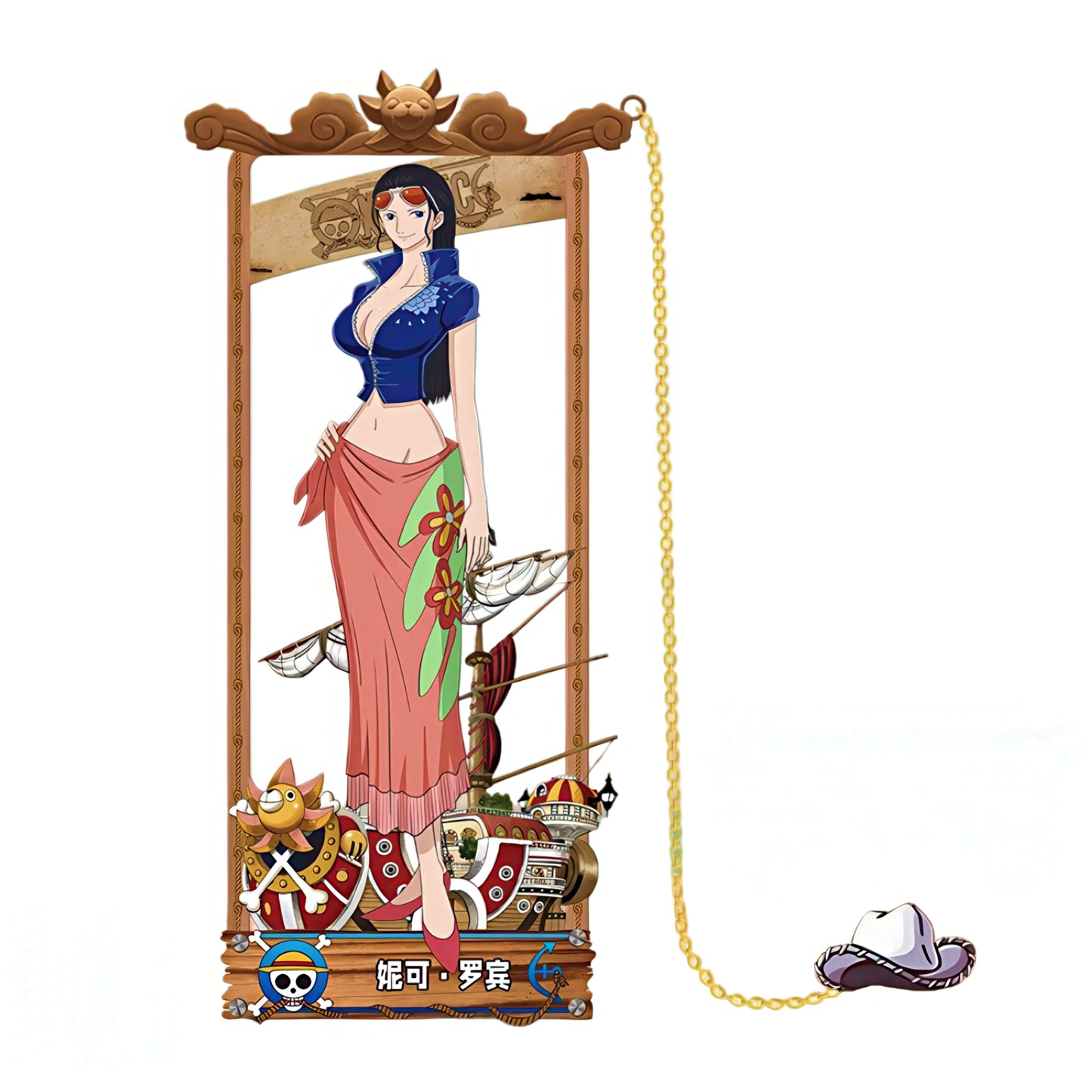 One Piece Manga Characters Metal Bookmark