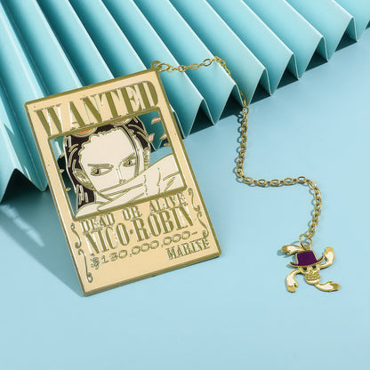 'One Piece' Manga Theme Metal Bookmark