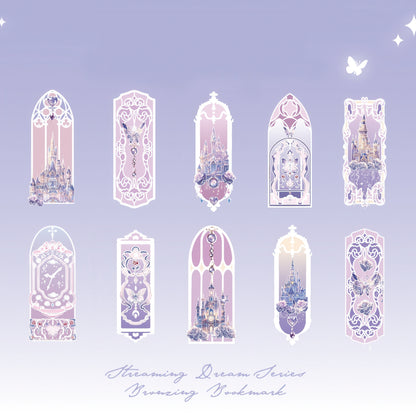 Vintage Floral Themed PVC Bookmark Set