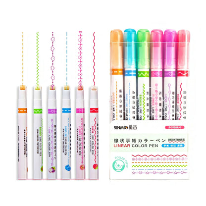 Dual-tip Curve Highlighter Pen Set