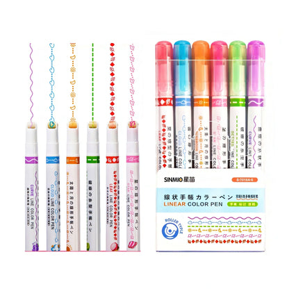 Dual-tip Curve Highlighter Pen Set