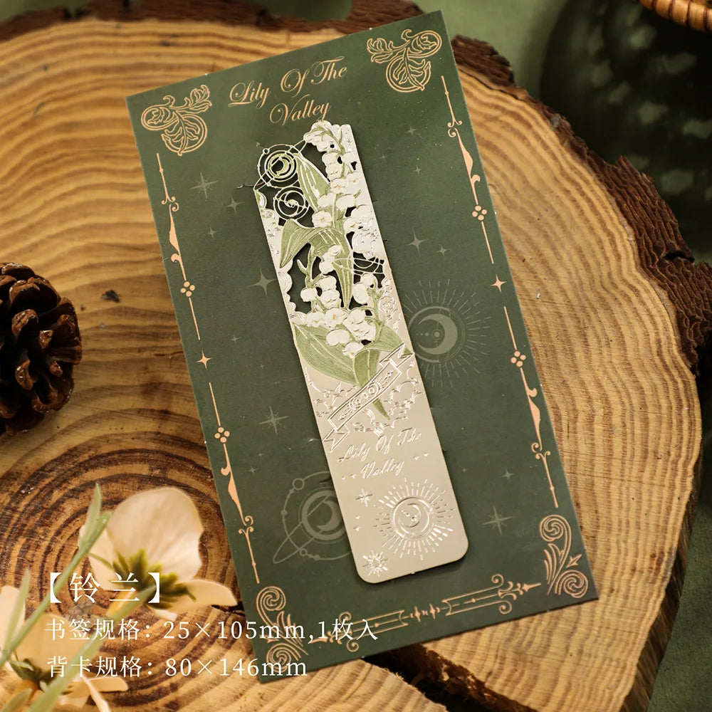 Retro Hollow Metal Bookmark Romantic Flower Series Reading Book Clip Reading Enthusiast Gift New Year 2025