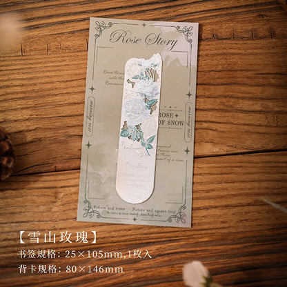 Retro Hollow Metal Bookmark Romantic Flower Series Reading Book Clip Reading Enthusiast Gift New Year 2025