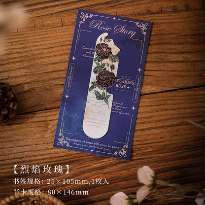 Retro Hollow Metal Bookmark Romantic Flower Series Reading Book Clip Reading Enthusiast Gift New Year 2025