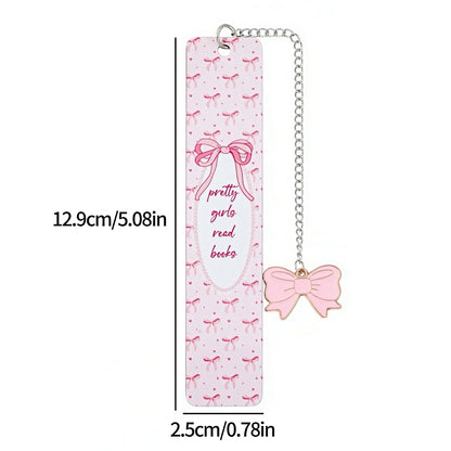 Cute Ribbon Themed Stainless Steel Bookmark