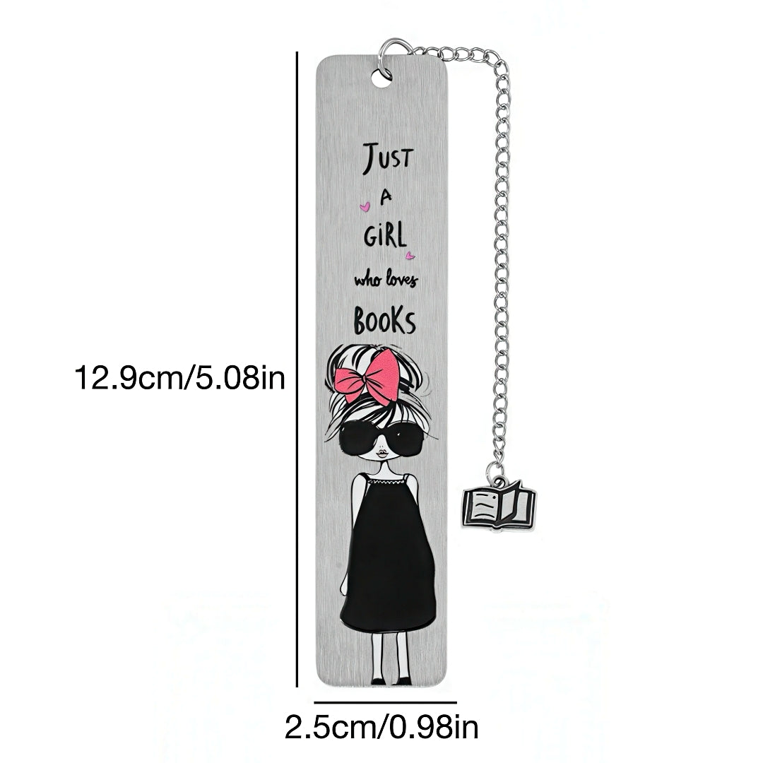 Cute Girly Stainless Steel Bookmark