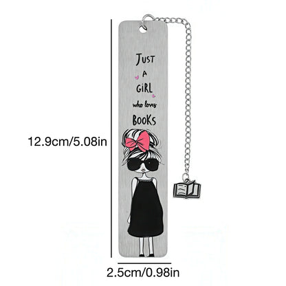 Cute Girly Stainless Steel Bookmark