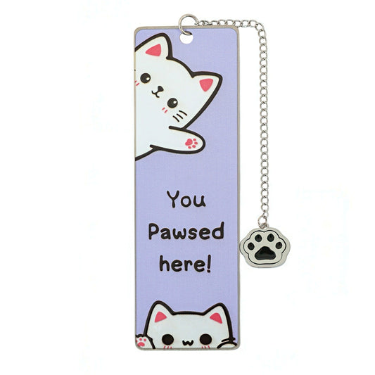 Cute Kitten Stainless Steel Bookmark