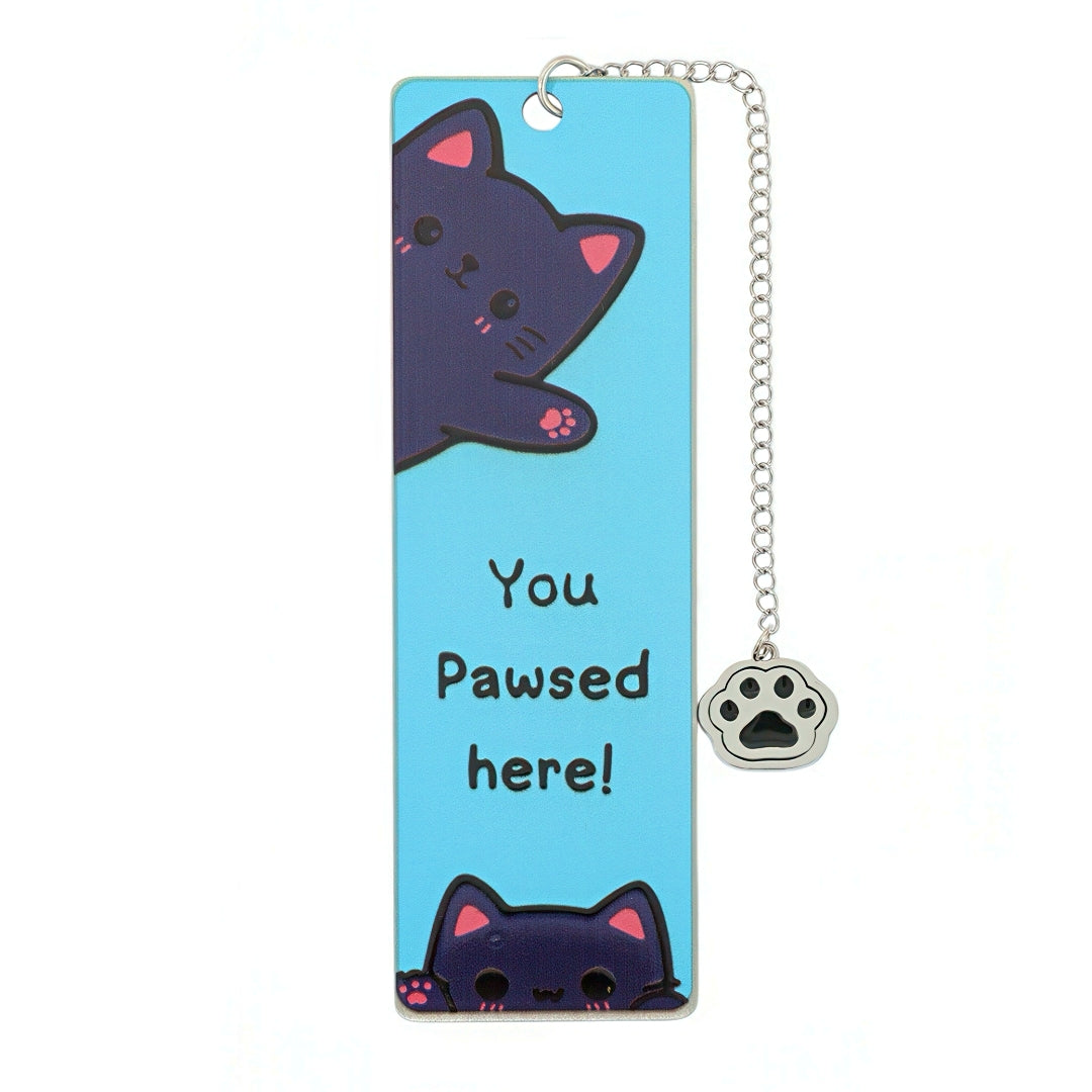 Cute Kitten Stainless Steel Bookmark
