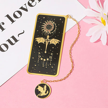 Fourth Wing Themed Metal Bookmark