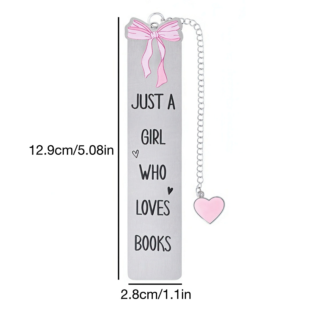 Cute Girly Stainless Steel Bookmark