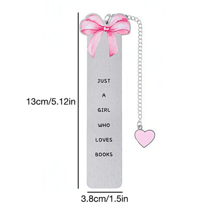 Cute Girly Stainless Steel Bookmark