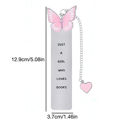 Cute Girly Stainless Steel Bookmark