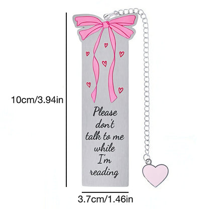 Cute Girly Stainless Steel Bookmark