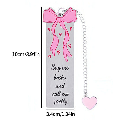 Cute Girly Stainless Steel Bookmark
