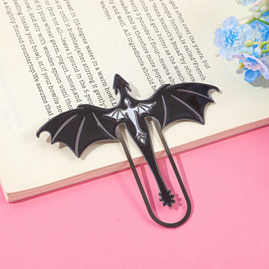 Fourth Wing Themed Metal Bookmark