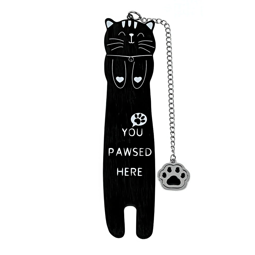 Cute Kitten Stainless Steel Bookmark