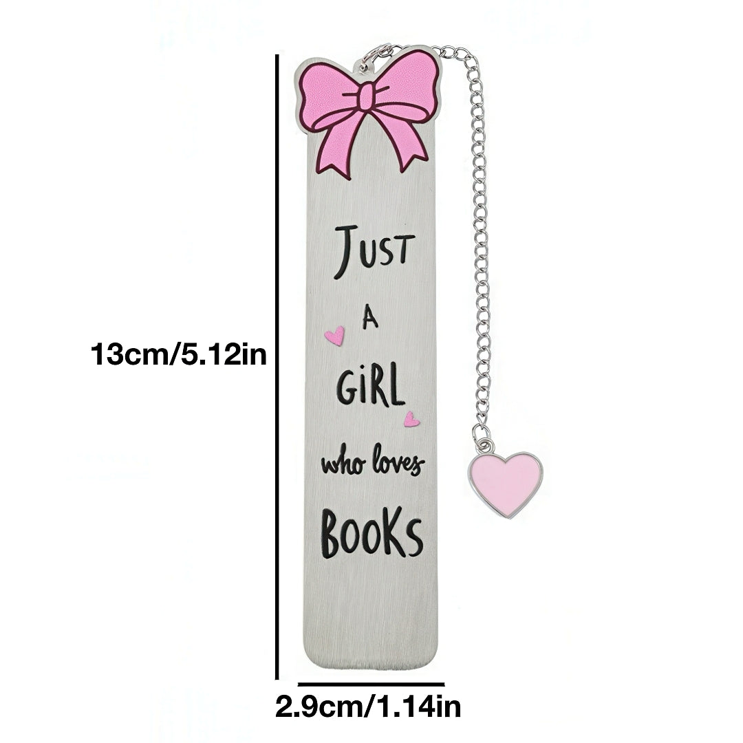 Cute Girly Stainless Steel Bookmark