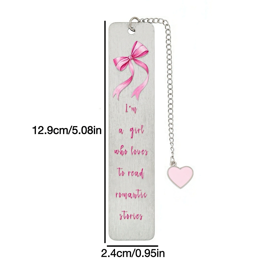 Cute Girly Stainless Steel Bookmark