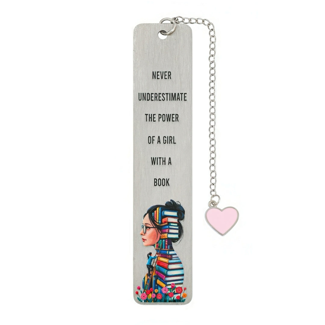 Cute Girly Stainless Steel Bookmark