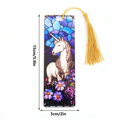Acrylic Bookmark with Stained Glass Design