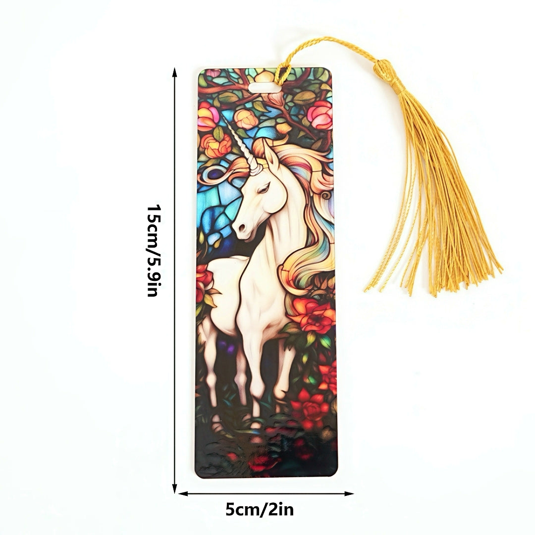 Acrylic Bookmark with Stained Glass Design