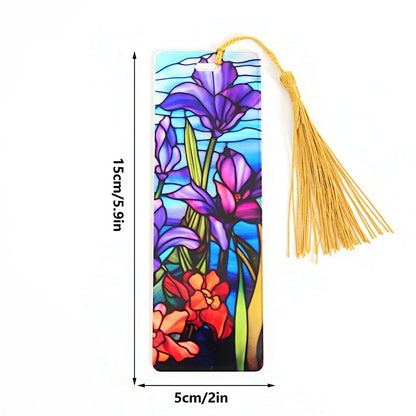 Acrylic Bookmark with Stained Glass Design
