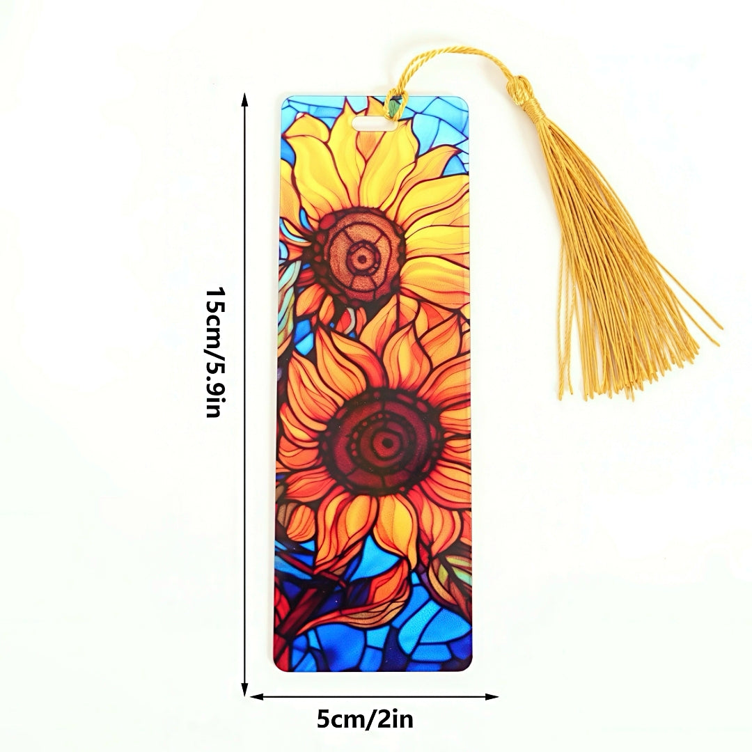 Acrylic Bookmark with Stained Glass Design