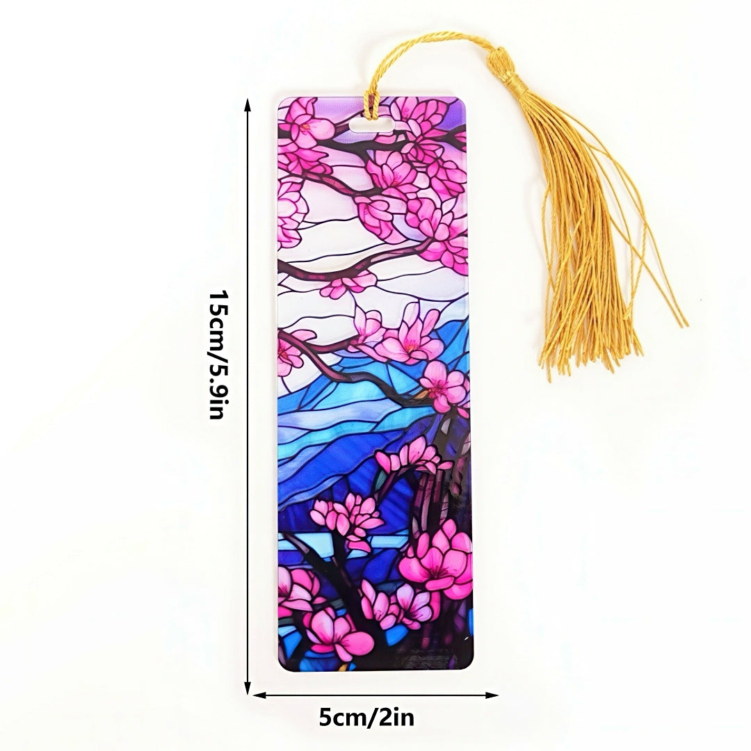 Acrylic Bookmark with Stained Glass Design