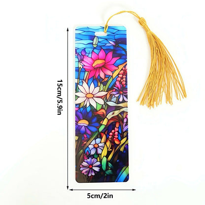 Acrylic Bookmark with Stained Glass Design