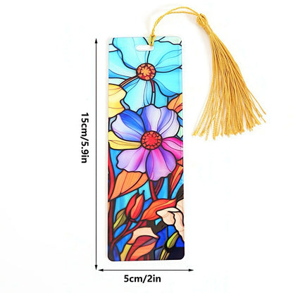 Acrylic Bookmark with Stained Glass Design