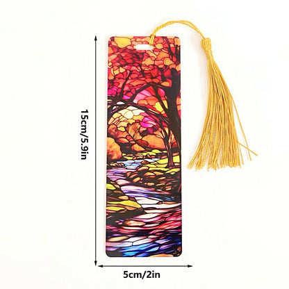 Acrylic Bookmark with Stained Glass Design