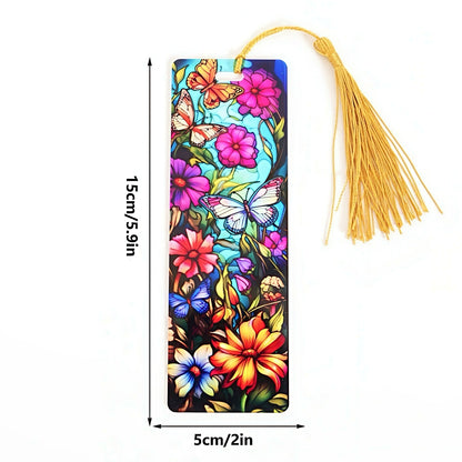 Acrylic Bookmark with Stained Glass Design