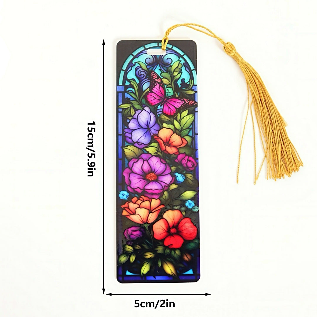Acrylic Bookmark with Stained Glass Design