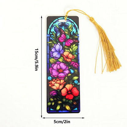 Acrylic Bookmark with Stained Glass Design
