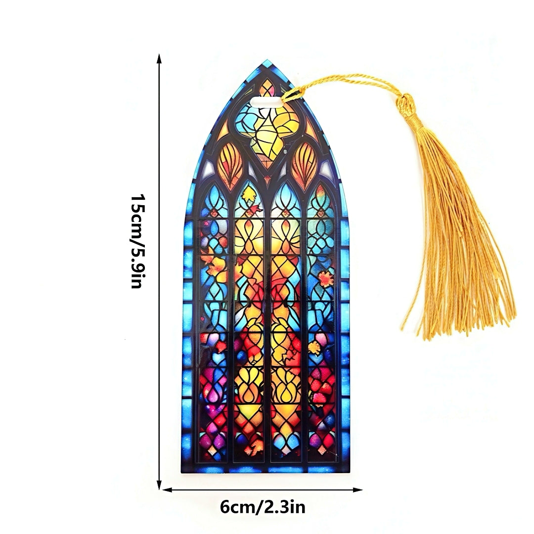 Acrylic Bookmark with Stained Glass Design