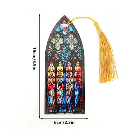 Acrylic Bookmark with Stained Glass Design