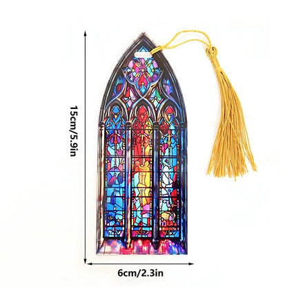 Acrylic Bookmark with Stained Glass Design